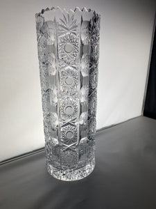 Brilliant Cut Cylinder Vase