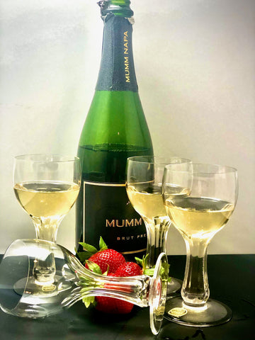 Cut Stem, Hollow Stem Champange, Wine (4 piece set)